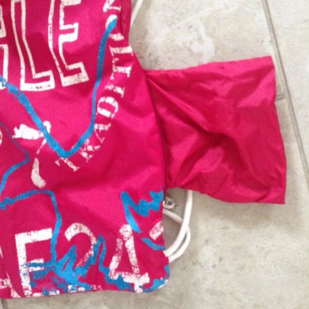 Pink American Eagle Pull Backpack - image 3